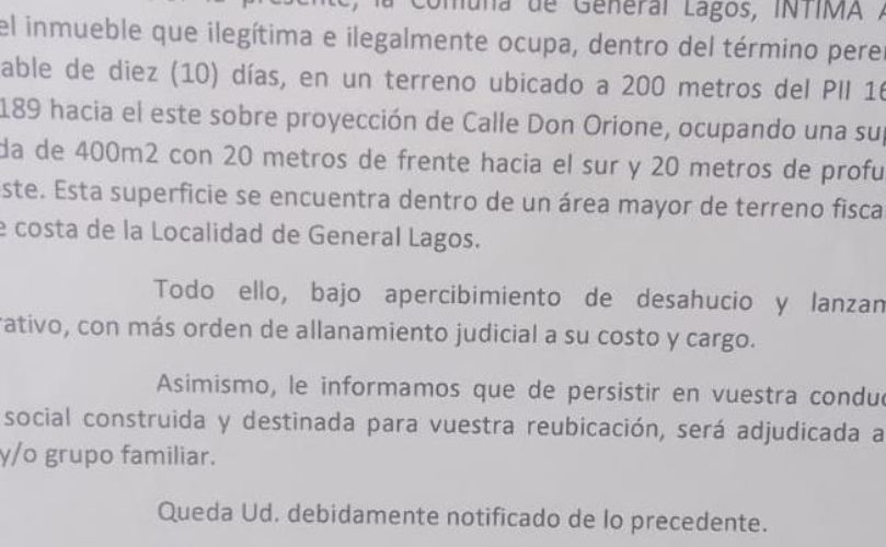 Orden de desalojo