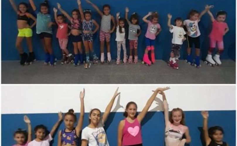 Alumnas de Patín del Club Atlético Libertad