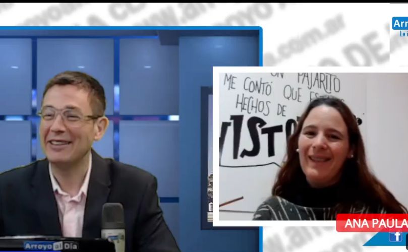 Ana Paula Scarpecci en el informativo 'Diario de la Mañana'