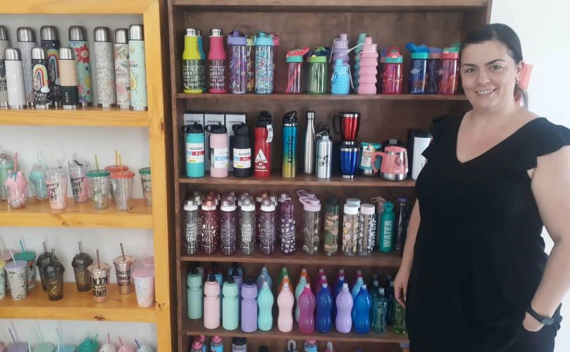 Gi Isnardi en el local de 'Mis cositas'