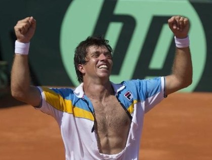 Carlos Berlocq mostró un gran nivel en la Davis 2013