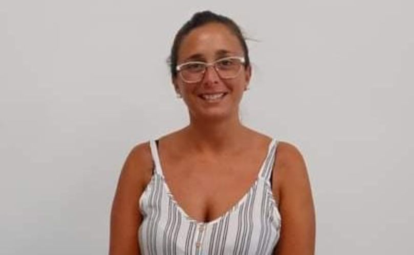 Eliana Girotti en la oficina de Desarrollo Social