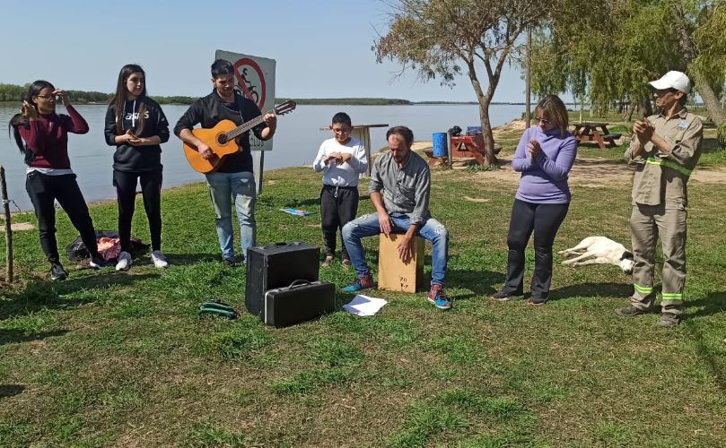 Actividad con una de las escuelas