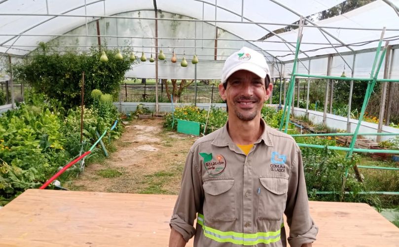 Valentín Mascó en el CIC vivero 'Estación Verde'