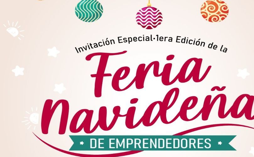 Gran feria navideña con muchos comerciantes presentes
