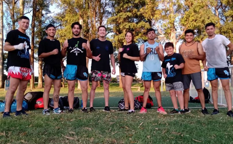El equipo de Kick Boxing