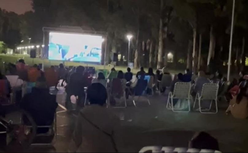 Proyección de cine en General Lagos