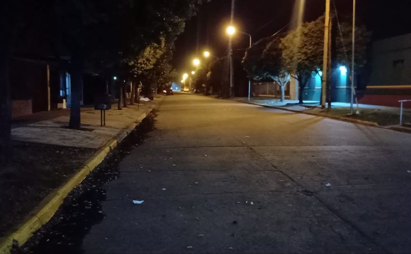 General Lagos por la noche, tierra de nadie