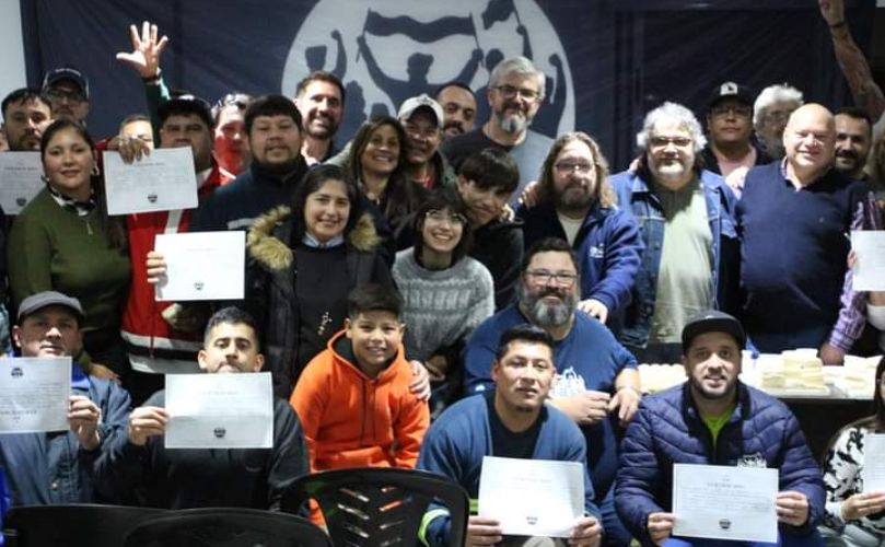 Afiliados que accederán a su nuevo terreno