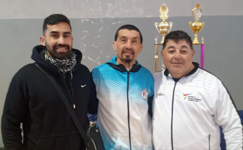 Gustavo Tejada junto a Adrián Cristofani y a Juan Ignacio Franzi