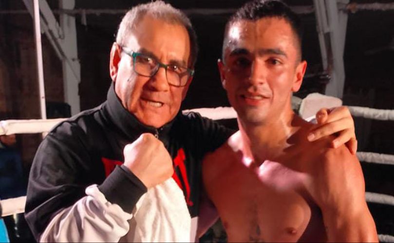 Cristian Nuñez junto al Puma Chaparro