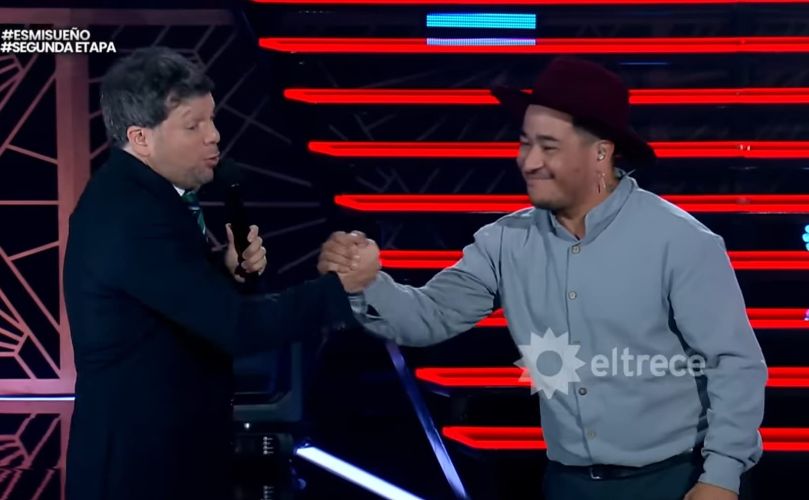 Lula Solís con Guido Kaczka