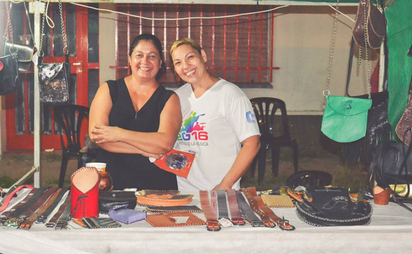 Miriam Borda en el stand del Festival de la Música 2016 