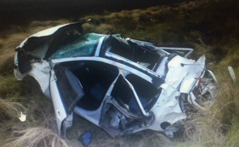 Así quedó el vehiculo