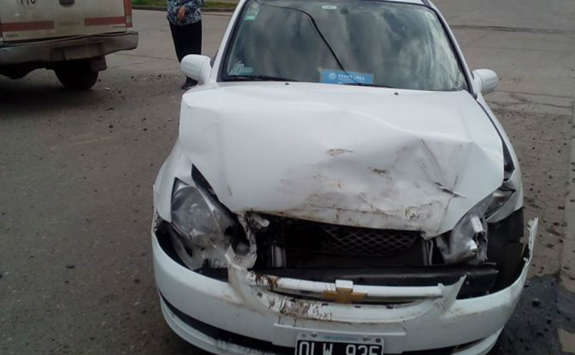 Así quedó el vehiculo de Graciela 