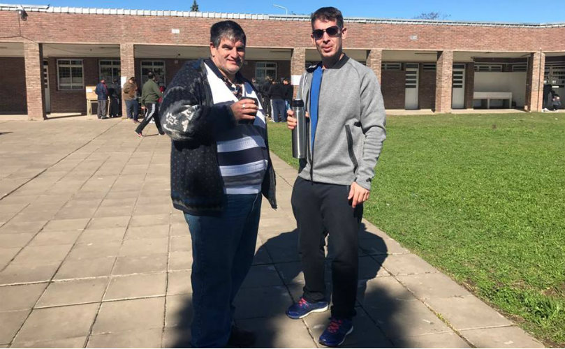Ezequiel Gomez junto a Juan Manuel Bagli