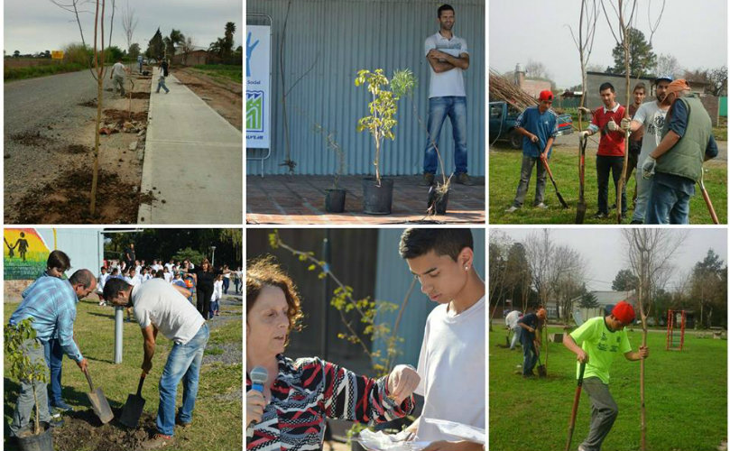 'Por cada alvearense un árbol'
