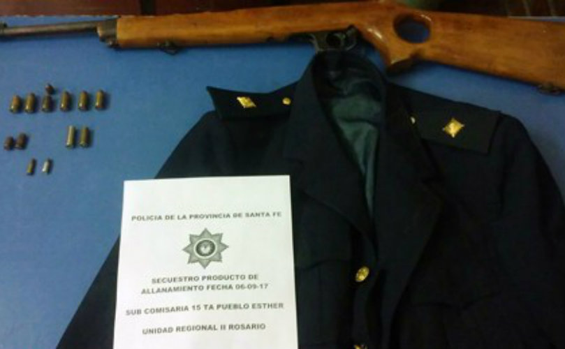  Se secuestraron cartuchos, municiones, un arma