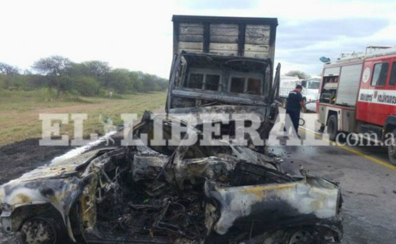 Imagen del auto luego del siniestro