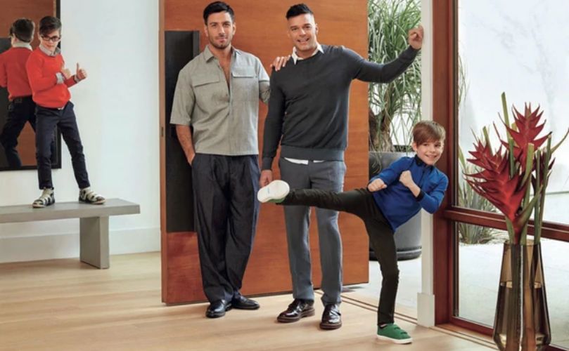 Ricky Martin en familia