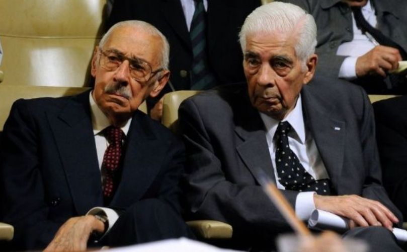Luciano Benjamín Menéndez junto al ex dictador Jorge Rafael Videla