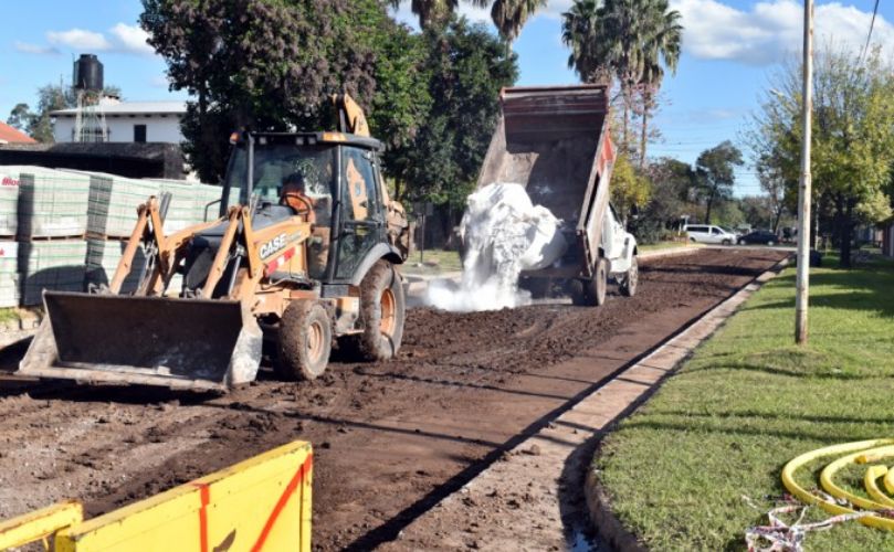 Avanza el plan de pavimentación 