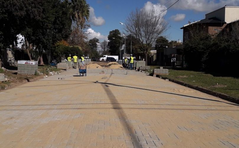 Obras de pavimentación en zona Centro -Norte