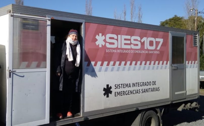 Camión sanitario de la provincia 