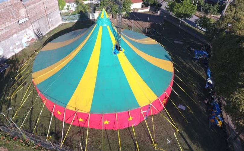 La carpa se instaló en San Lorenzo y Ruta 21