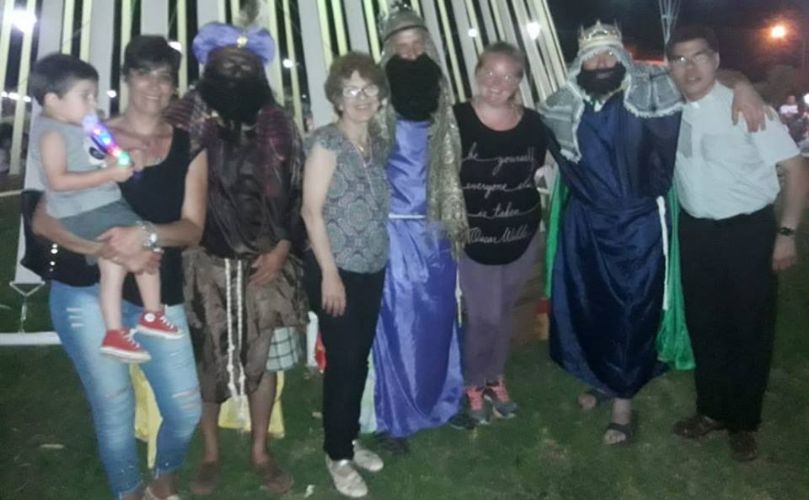 Los reyes desembarcaron el parque central 