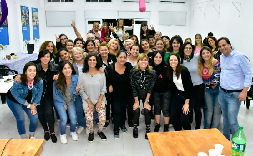 Durante el encuentro de mujeres 