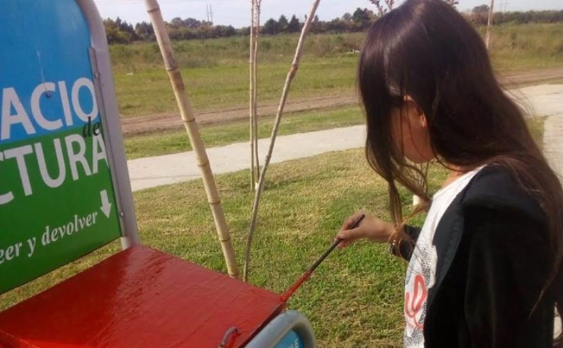 Los espacios de lectura fueron restaurados en distintos espacios públicos