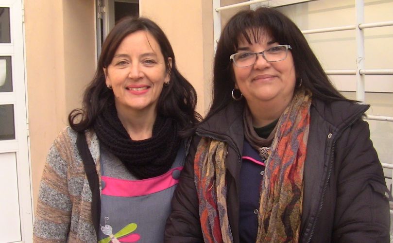 Maria Isabel y Nanci, docentes a cargo del proyecto