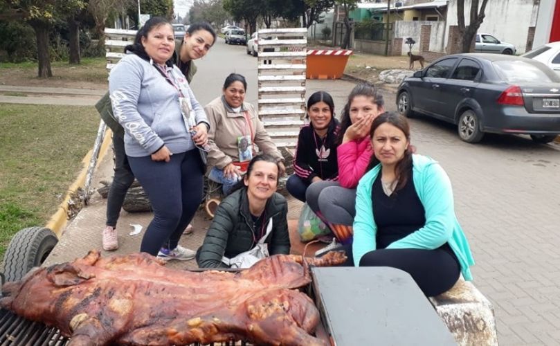 Chancho móvil en Pueblo Esther