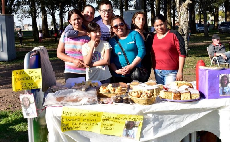 Stand en el parque central 