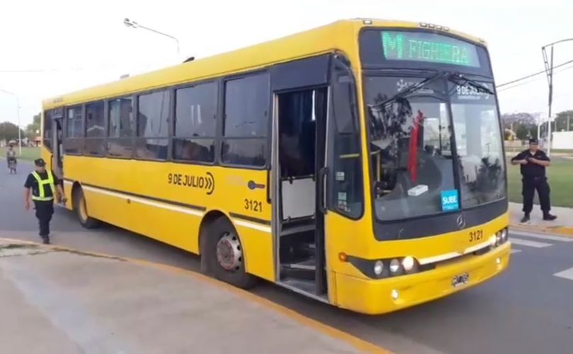 El control también se realiza en el transporte público 