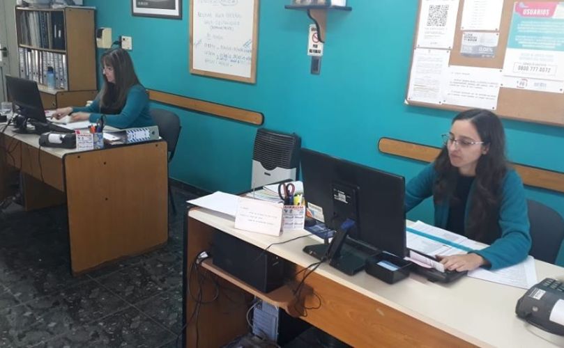 La oficina funciona a puertas cerradas