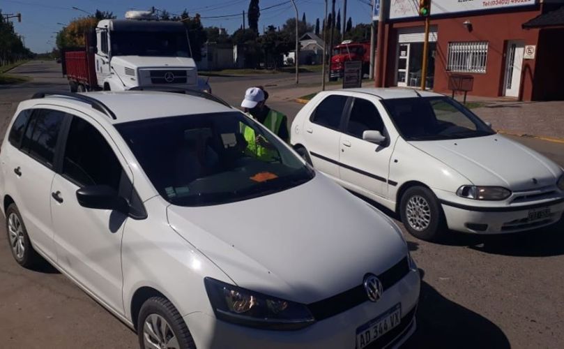 Este mediodía en el acceso a General Lagos 