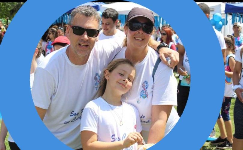 Enmarca tu foto con un circulo azul 