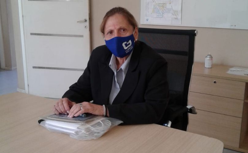 Mabel Videla en su oficina
