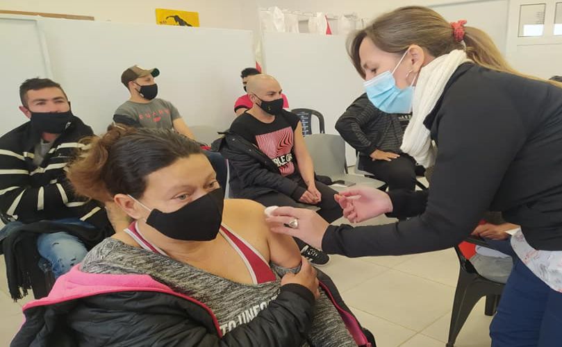 Vacunatorio a pleno en el Centro Integrador Comunitario
