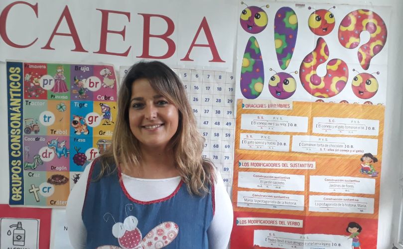 La docente Ana Cesaretti
