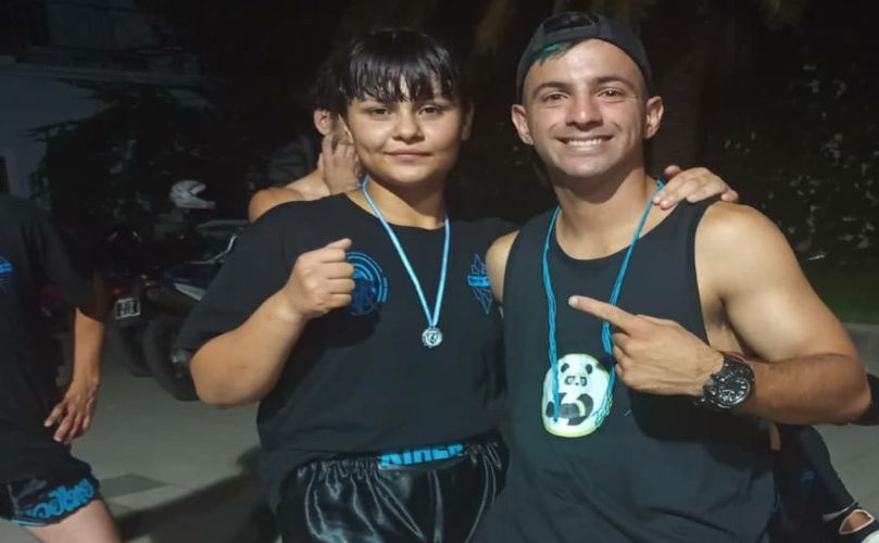 Jonatan Seresa, con una alumna