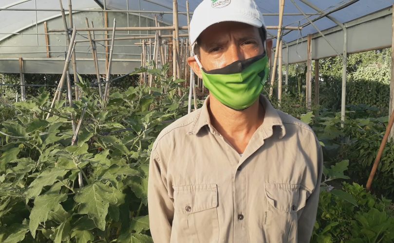Valentín Mascó en elC vivero 'Estación Verde'